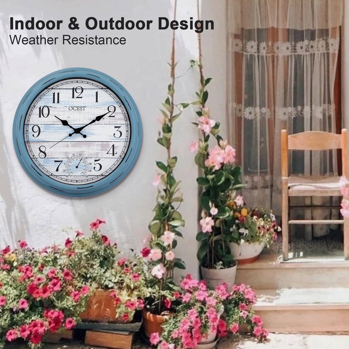 OCEST blue ocean design complements patios, porches, and pool areas.