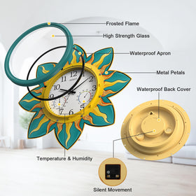 OCEST temperature and humidity display helps monitor outdoor microclimate.