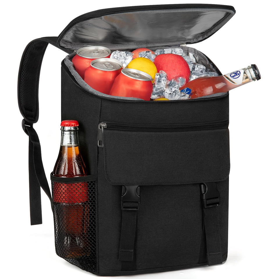 OCKLILY backpack cooler exterior showing roomy 30 can capacity for work, picnics, and travel