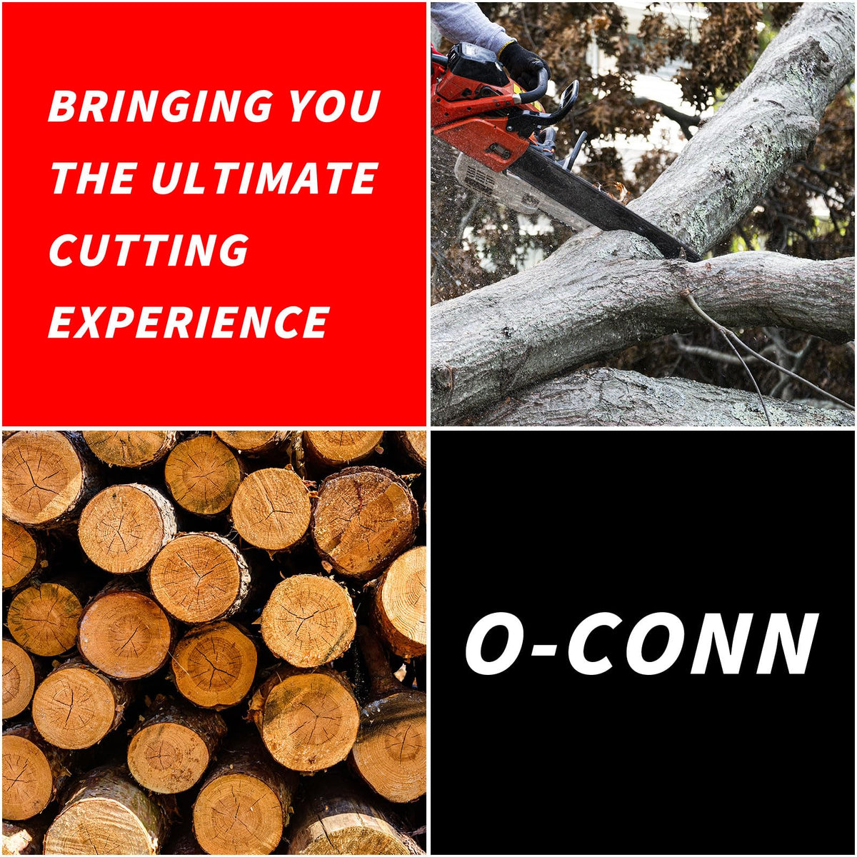 O-CONN chain compatible with Husqvarna, Ryobi, Greenworks and more.