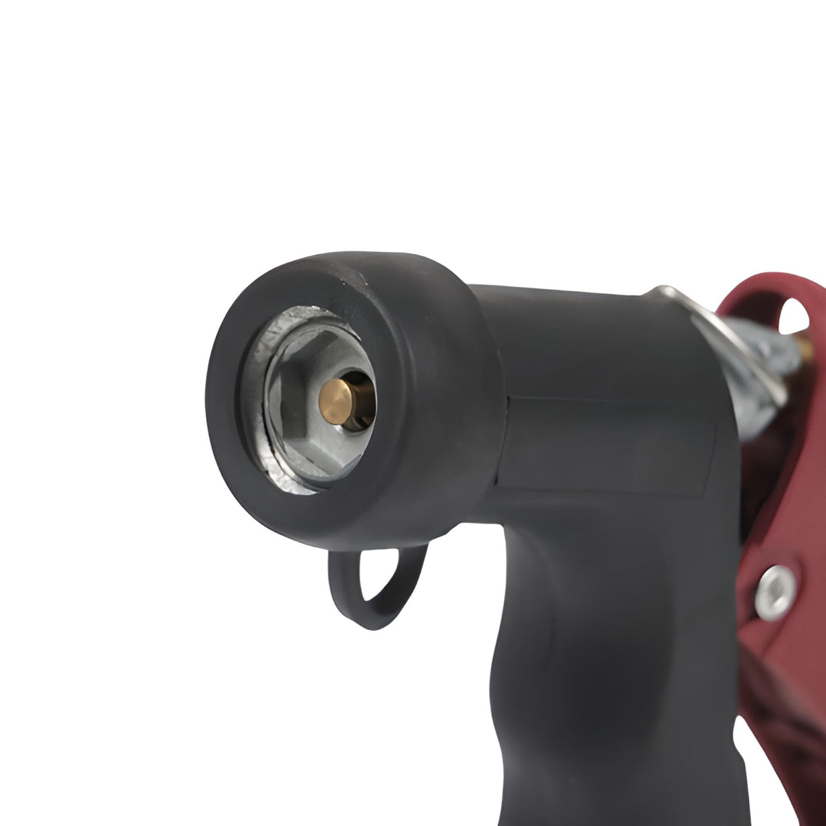 OCS Parts Industrial Nozzle front with male threading enables accessories.