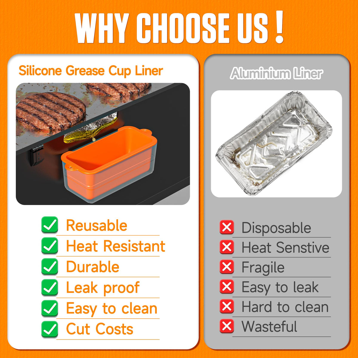Octaplay 2-pack griddle accessories simplify setup and cleanup