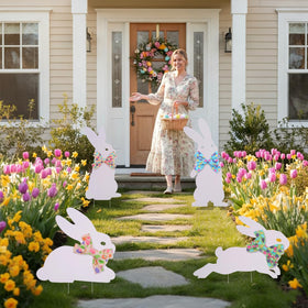 Octisys front porch Easter decor creates seasonal curb appeal