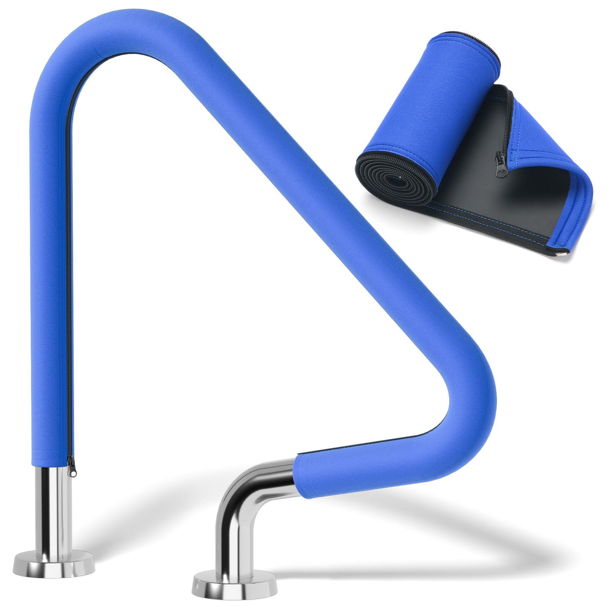 ODDMU C K 4ft pool handrail cover with zipper on a ladder for safer entry