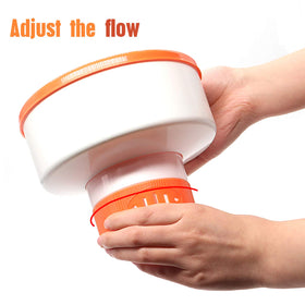ODJSY large-capacity dispenser holds up to 3 pounds of tablets for longer use