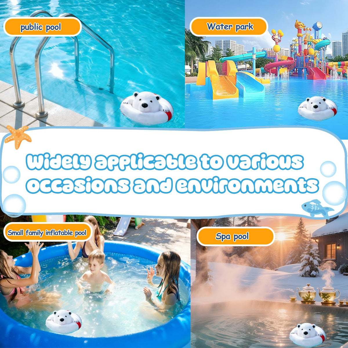 ODJSY multipurpose floater suitable for pools, spas, and hot tubs