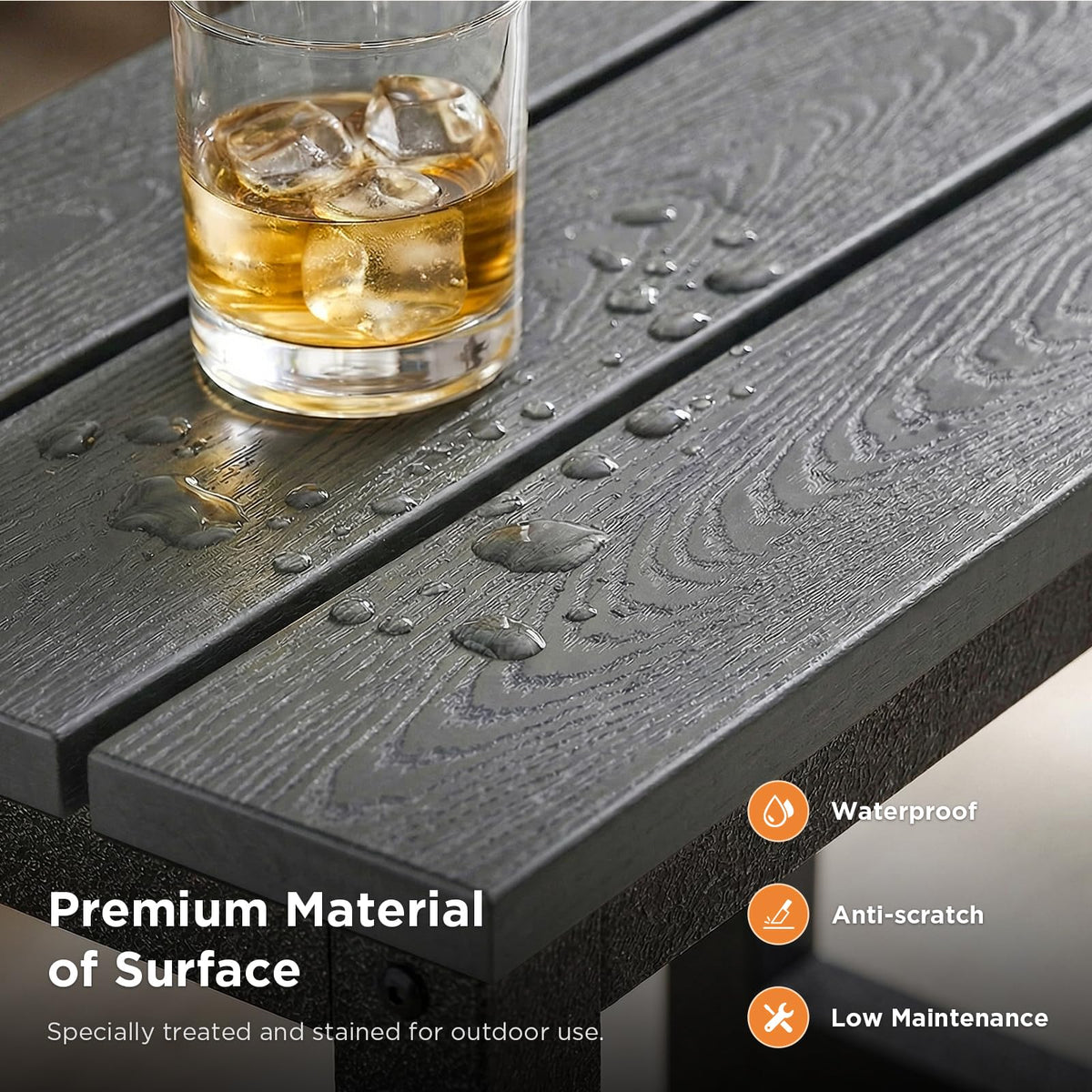ODK poolside placement demonstrates convenient surface by the water.
