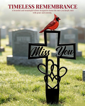 ODNPVOZ outdoor grave marker showcases weatherproof metal design