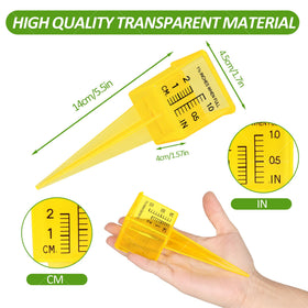ODOME 1.5-inch scale rain gauge for precise rainfall measurements.