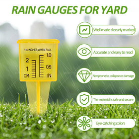 ODOME 10-pack set lets you track rainfall at multiple spots.