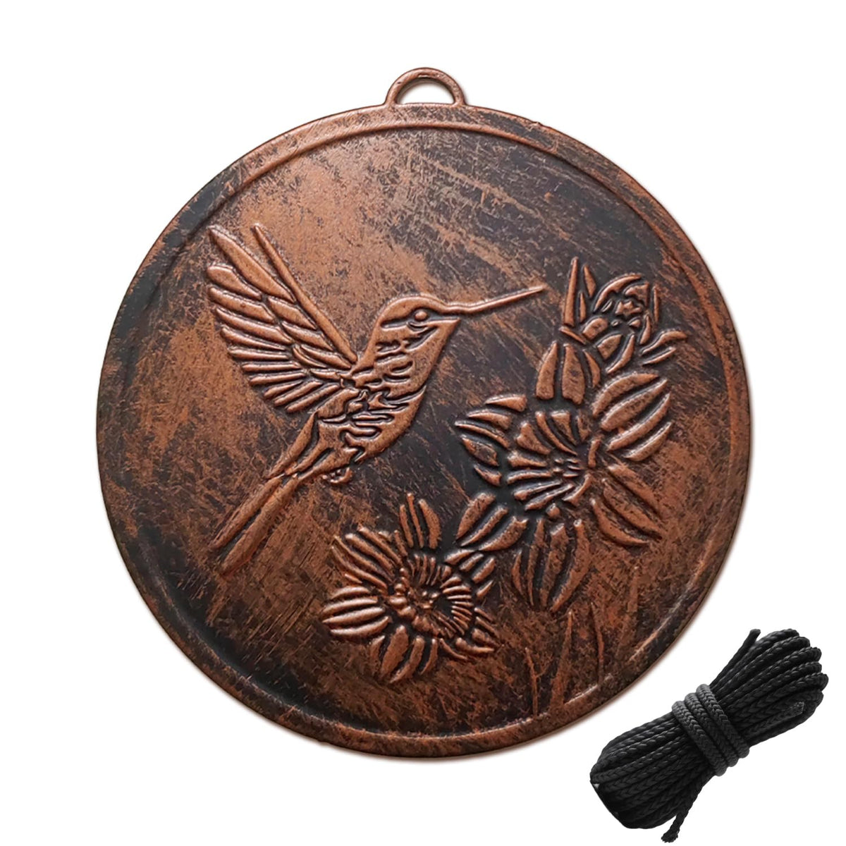 ODRODR replacement windcatcher with circular hummingbird design enhances wind capture for outdoor wind chimes.