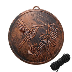 ODRODR replacement windcatcher with circular hummingbird design enhances wind capture for outdoor wind chimes.