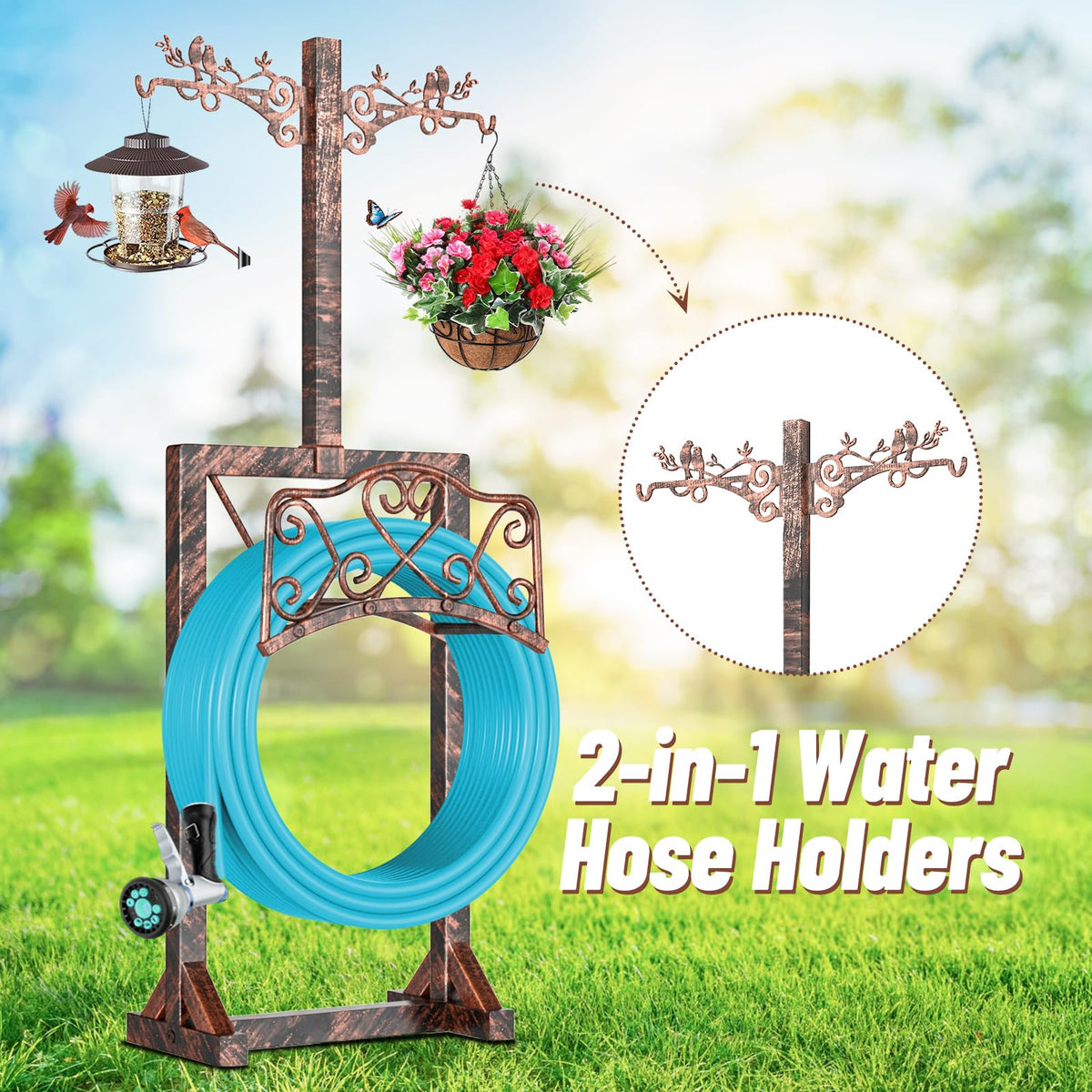 ODSNANIE antique bronze finish conveys classic outdoor style and durability