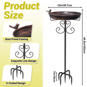 ODSNANIE detachable birdfeeder bowl simplifies refilling and cleaning