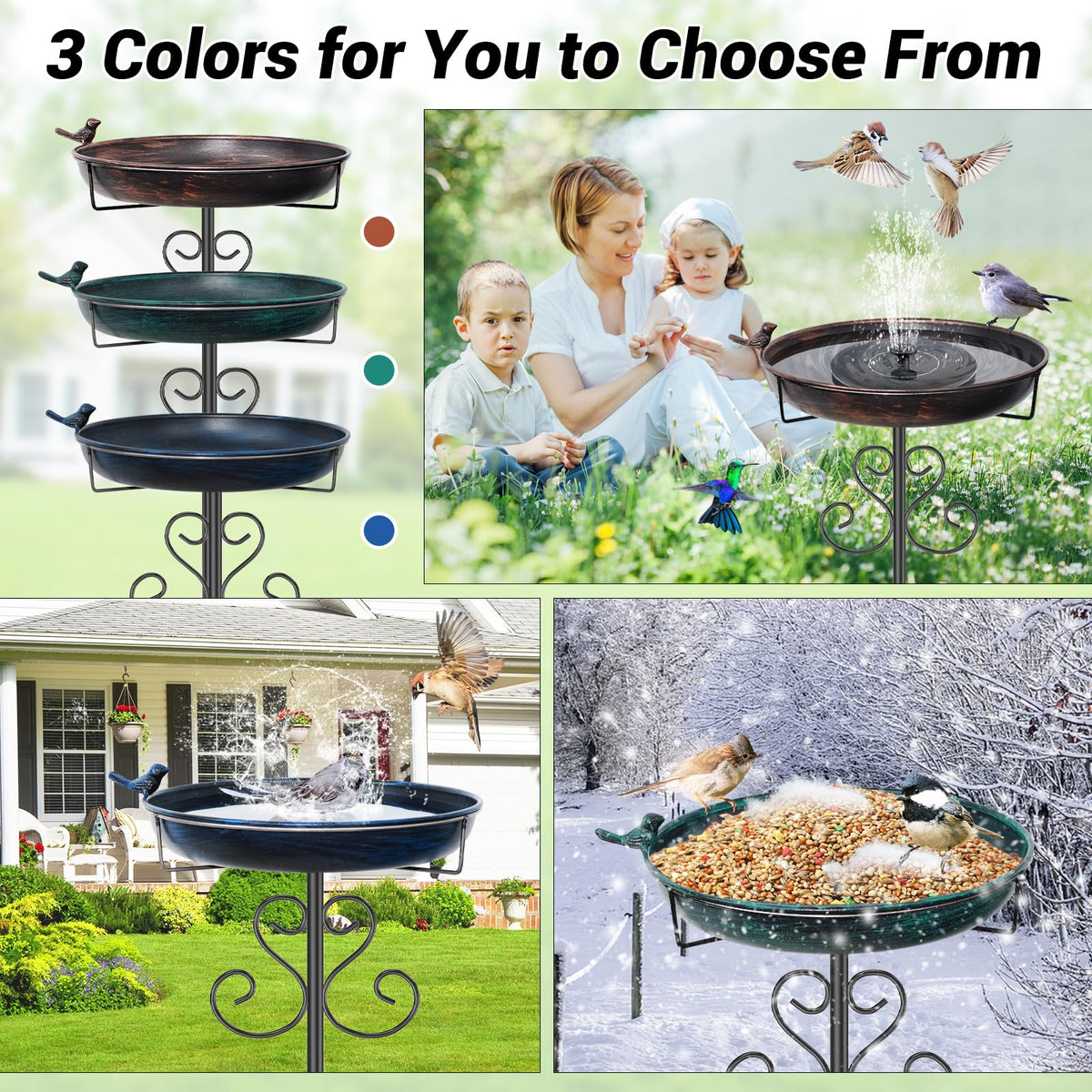 ODSNANIE vintage garden decor elevates a patio or lawn display