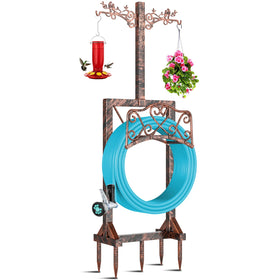 ODSNANIE garden hose holder assembly shows quick setup for tidy outdoor spaces