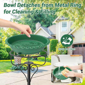 ODSNANIE bird bath makes a thoughtful garden gift for nature lovers.