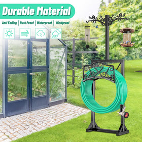 ODSNANIE sturdy, durable metal construction handles long hoses without wobble.