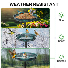 ODSNANIE durable, coated iron frame endures weather while staying visually appealing.