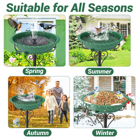 ODSNANIE plastic bowl resists rust for lasting outdoor use.