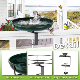 ODSNANIE durable metal frame keeps the bowl secure in windy yard conditions