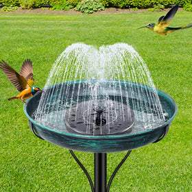 ODSNANIE solar pump-ready bowl supports light fountain effects for a tranquil scene.