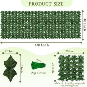 ODTORY ivy leaf texture close-up – realistic look with UV protection.