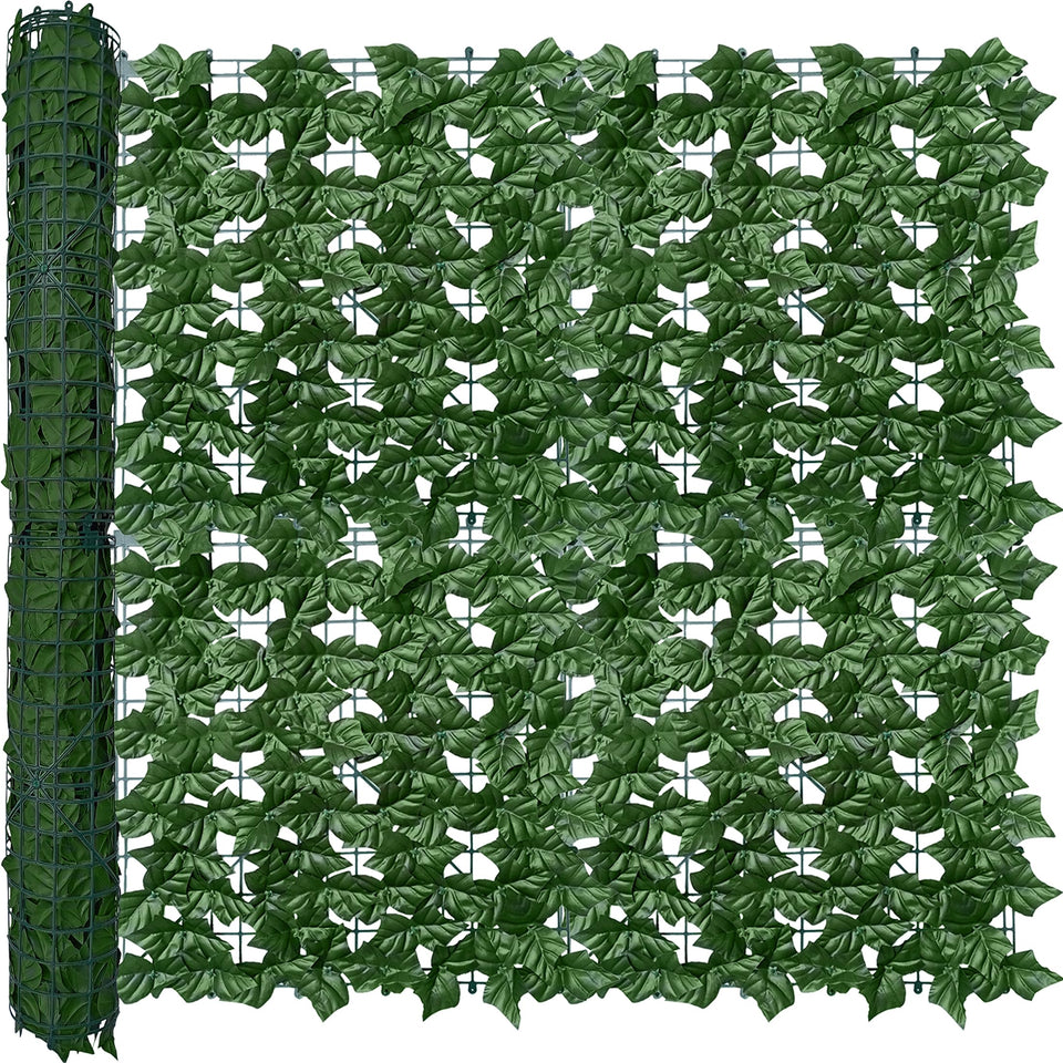 ODTORY artificial ivy wall enhances privacy on patios with UV protection