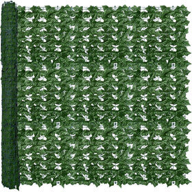 ODTORY artificial ivy close-up shows textured leaves for natural privacy