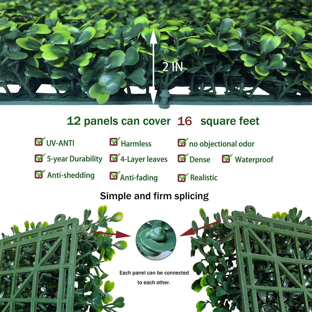 ODTORY green wall decor for indoor and outdoor spaces