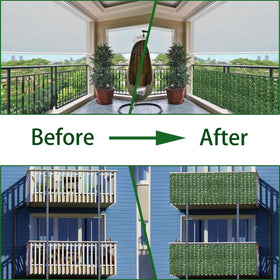 ODTORY privacy ivy screen is versatile on wood frames and fences