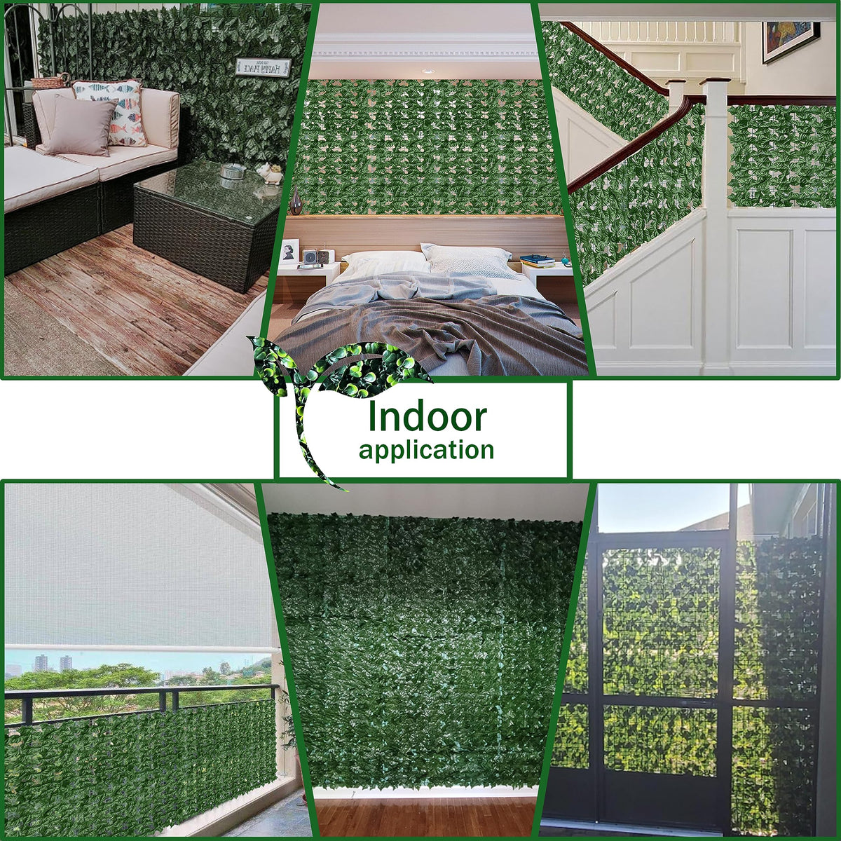 ODTORY UV-protected ivy leaves stay vibrant for outdoor use