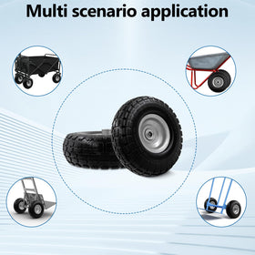 OEBYZWSL durable solid tire suited for garden carts and light-duty equipment.