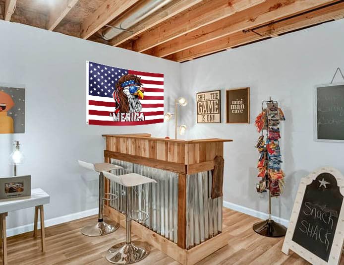 Brass grommets on the OEIDABXU Eagle Merica flag
