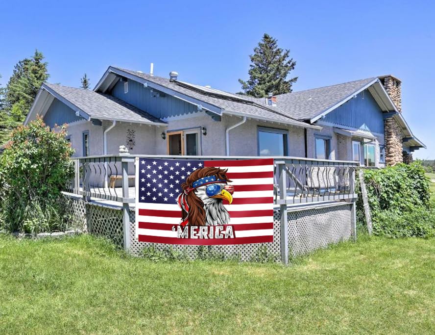 OEIDABXU Eagle Merica flag suitable for indoor and outdoor use