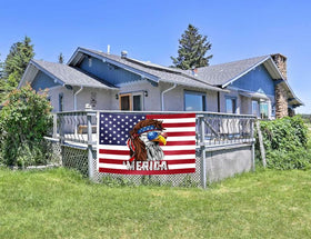 OEIDABXU Eagle Merica flag suitable for indoor and outdoor use