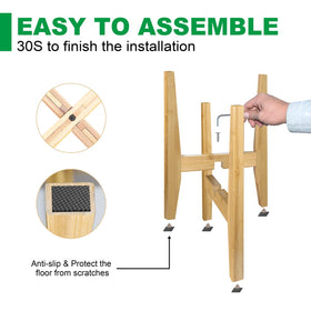 OERGKE stand fits pots from 8 to 12 inches.