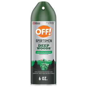 OFF! Deep Woods Sportsmen Insect Repellent III bottle ready for outdoor protection.