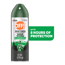 OFF! Deep Woods Sportsmen Insect Repellent III spray can for quick, even coverage.