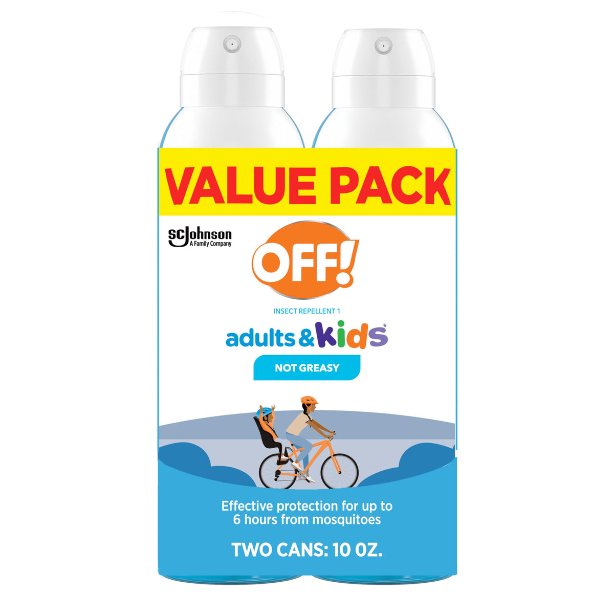 OFF! fragrance-free insect repellent aerosol offers non-greasy skin protection for outdoor family activities