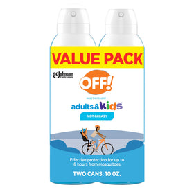 OFF! fragrance-free insect repellent aerosol offers non-greasy skin protection for outdoor family activities