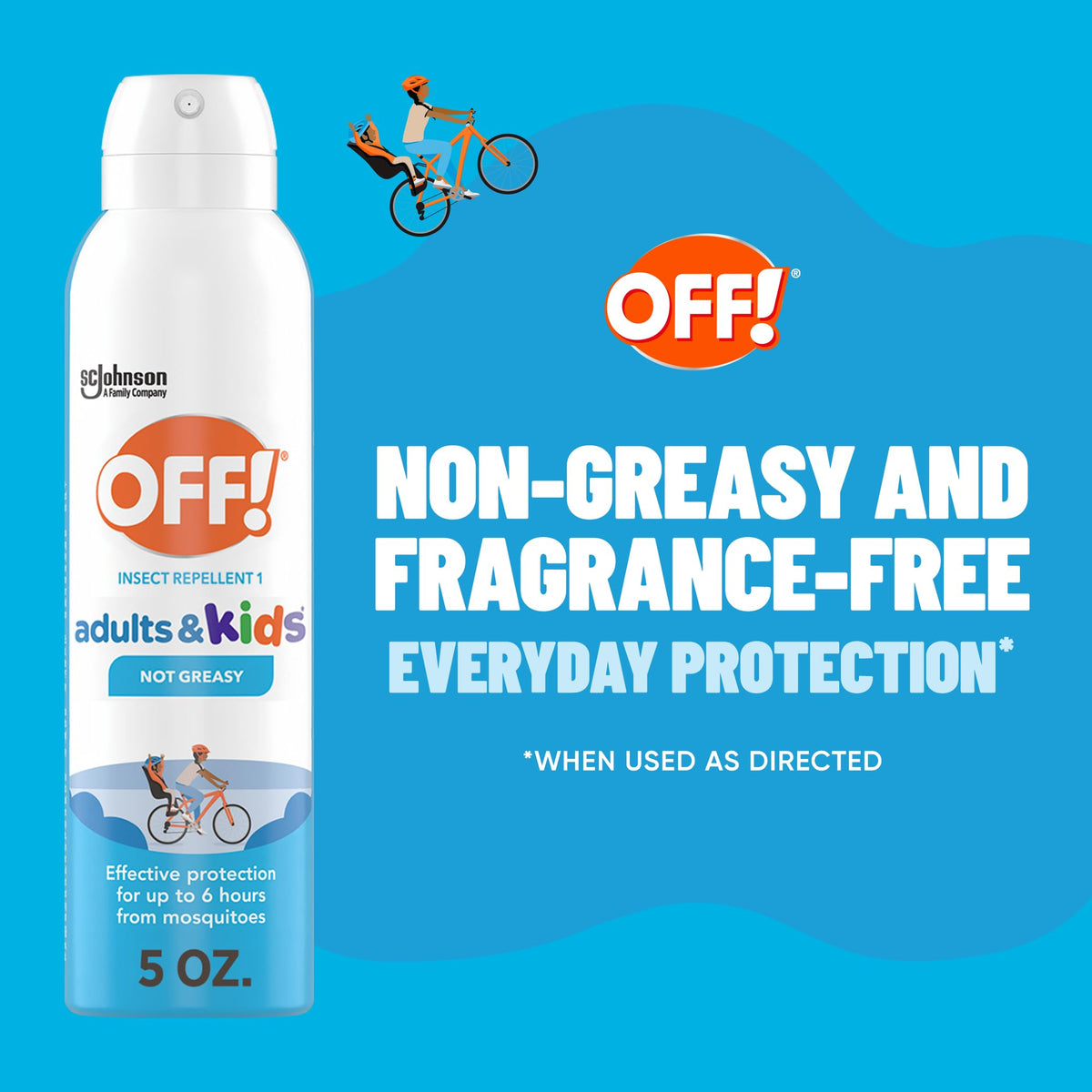OFF! insect repellent aerosol for kids provides safe playtime protection