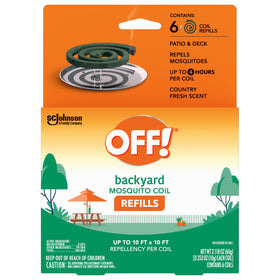 OFF! refill pack back view highlighting compact packaging for easy storage
