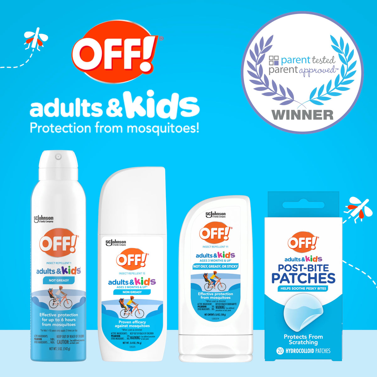 OFF! continuous spray for quick, uniform application