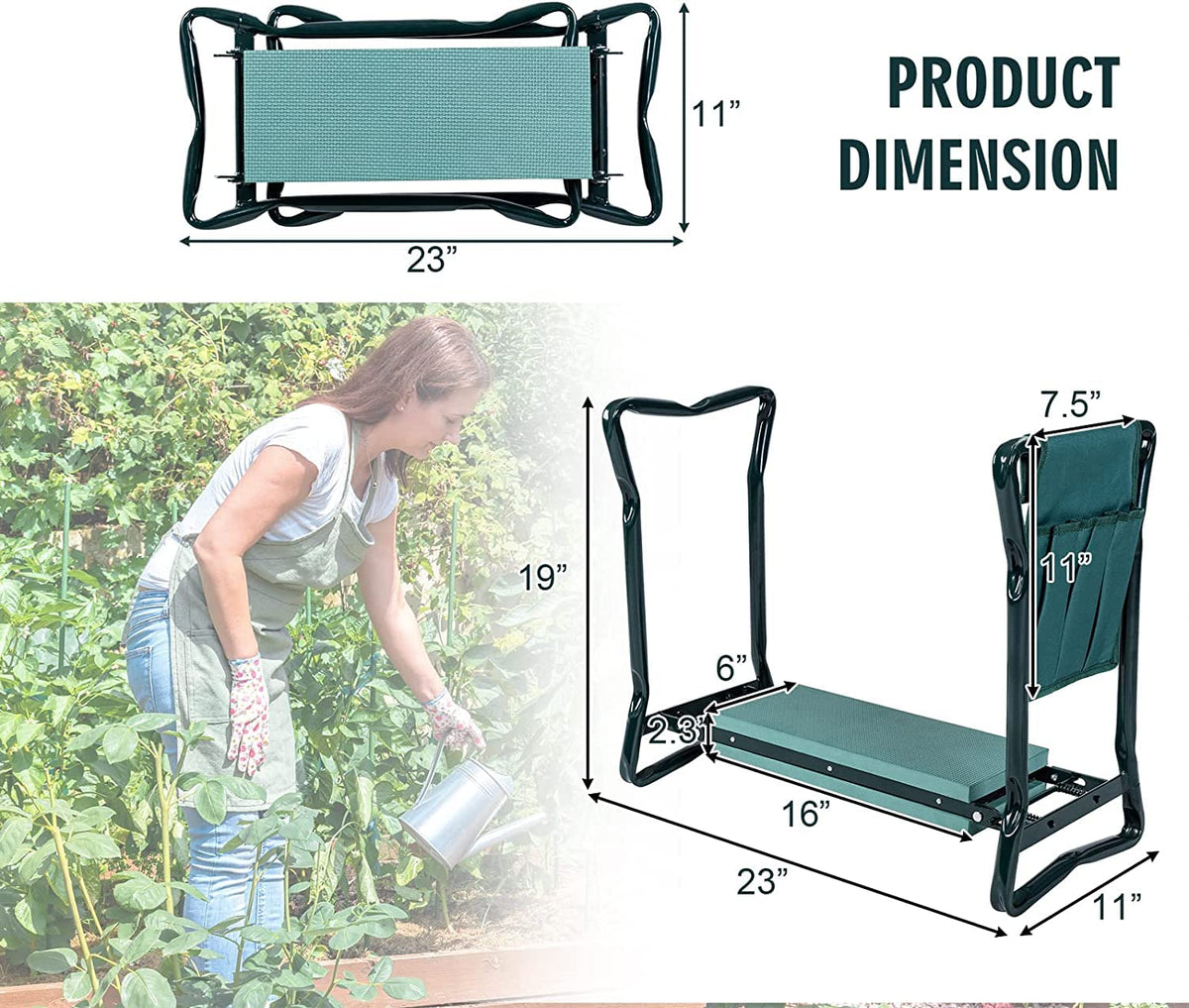 OfficeJOY removable tool pouch attached, keeping gloves and tools within reach.
