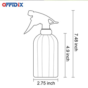 OFFIDIX adjustable nozzle enables mist or stream for delicate or targeted spraying.