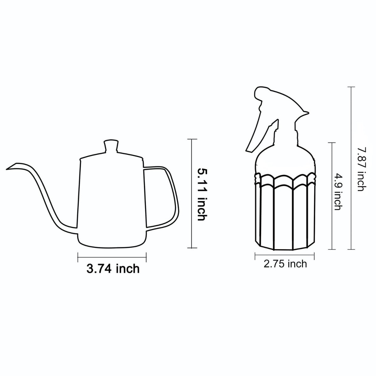 OFFIDIX 14 oz glass plant mister with adjustable nozzle for misting leaves