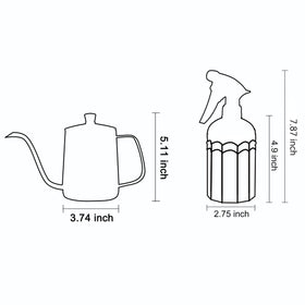 OFFIDIX 14 oz glass plant mister with adjustable nozzle for misting leaves