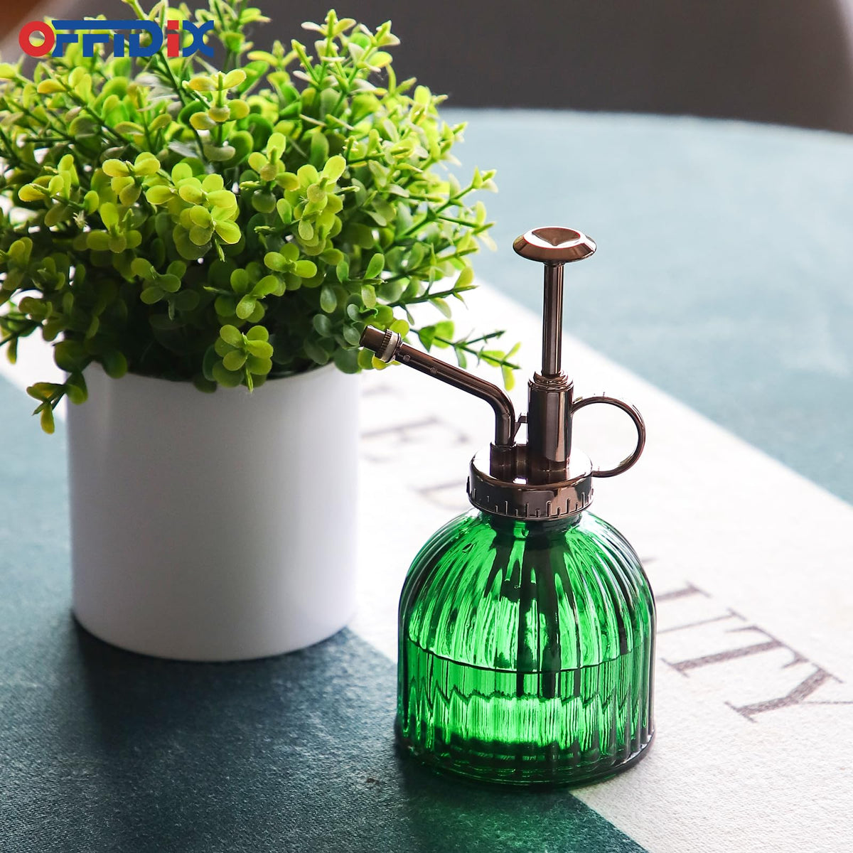OFFIDIX durable glass spray bottle designed to resist rust.