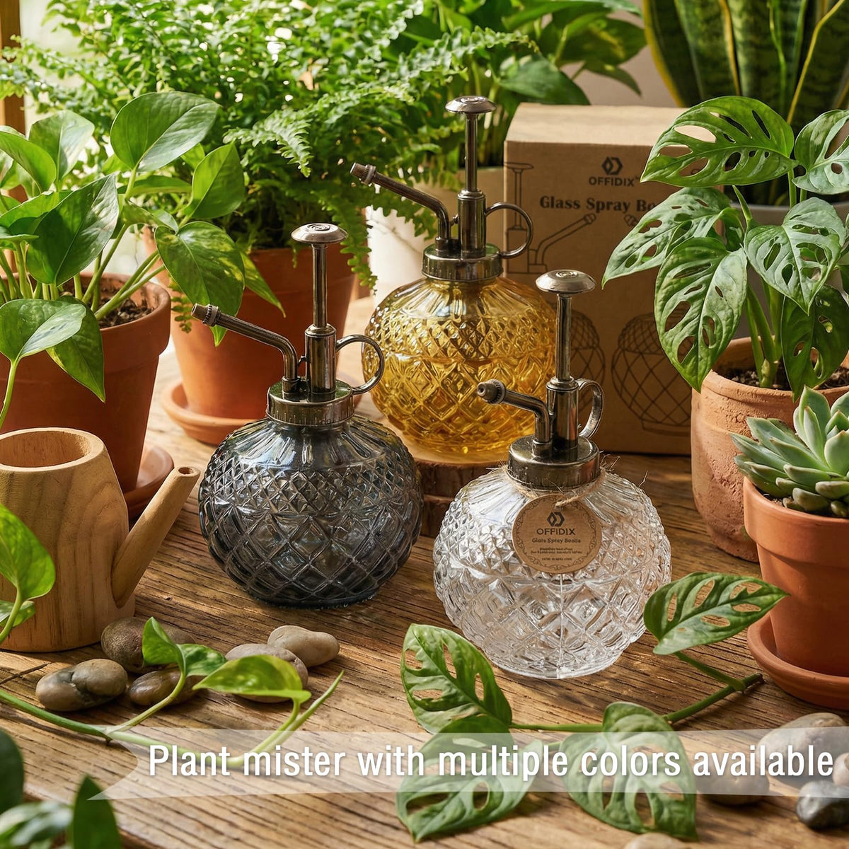 Easy-fill feature of OFFIDIX Plant Mister for quick setup